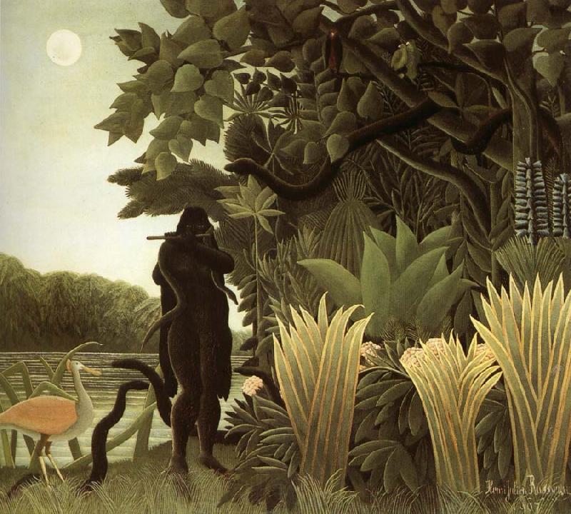 Henri Rousseau The slangenbezweerder